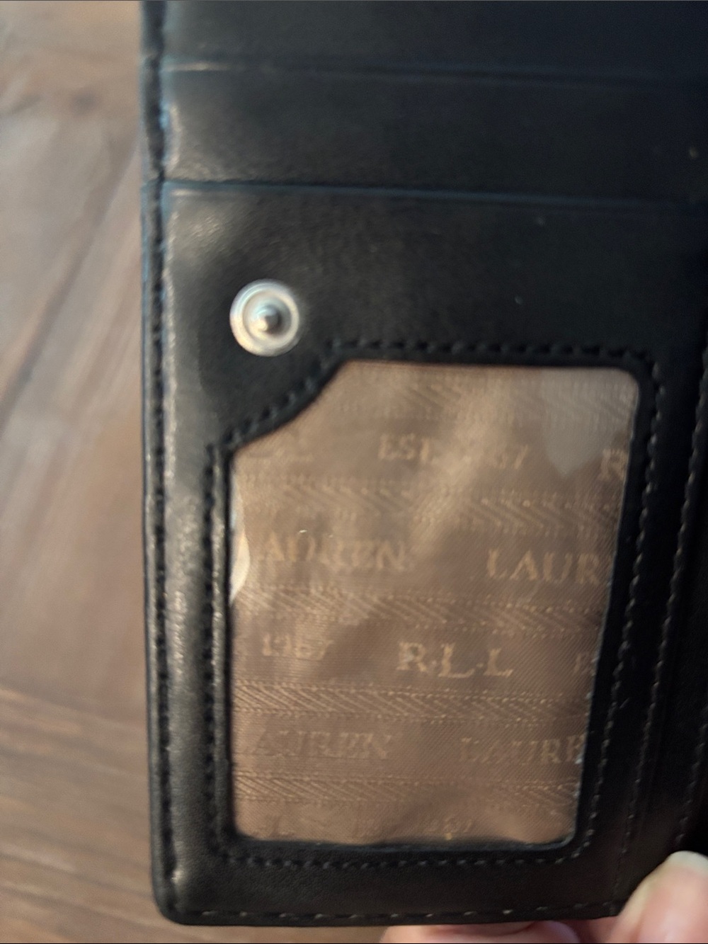 Ralph Lauren Vintage, Classic Black Glossy Patent Leather Wallet. EUC! - Picture 7 of 11